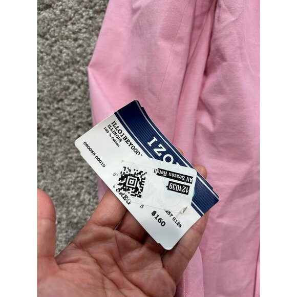 Izod Mens Pink Blazer Jacket Lining 2-Button Closure Size 52R New With Tags - Picture 5 of 12